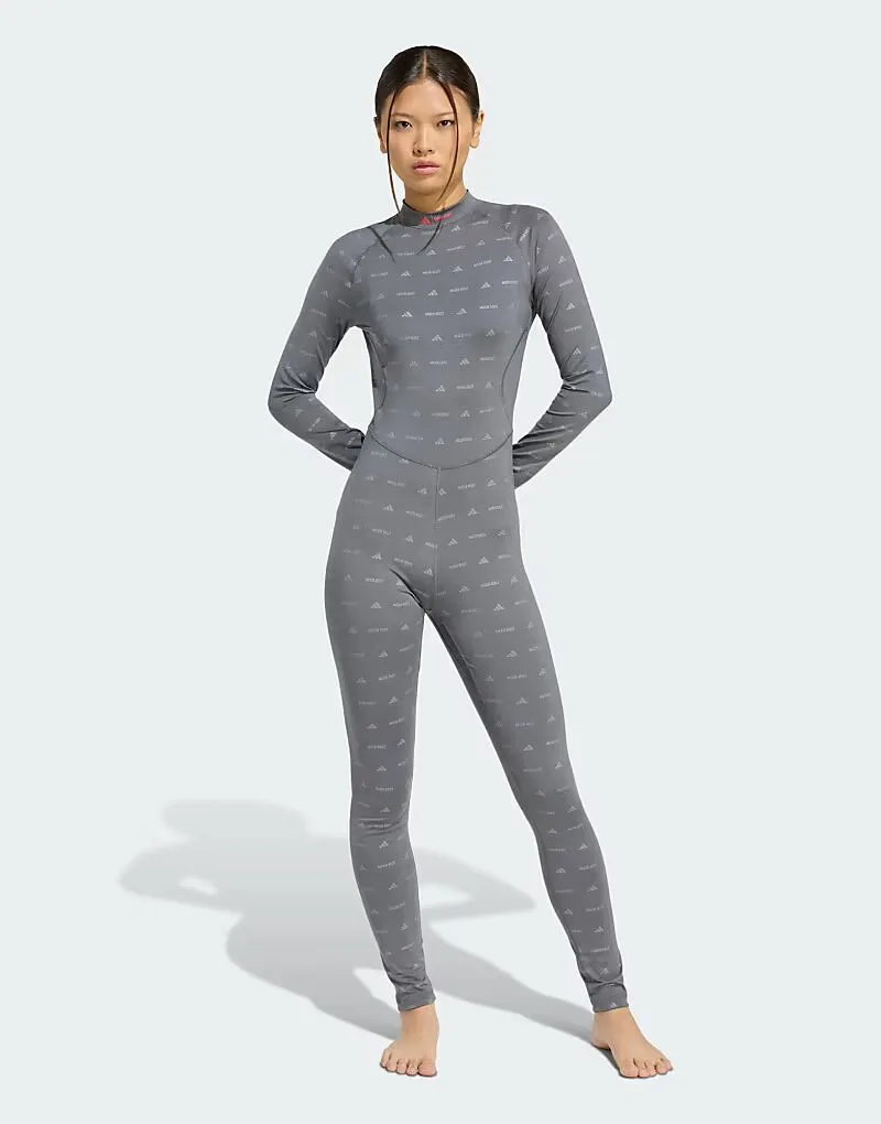 Adidas performance Adidas x moon boot bodysuit серого цвета
