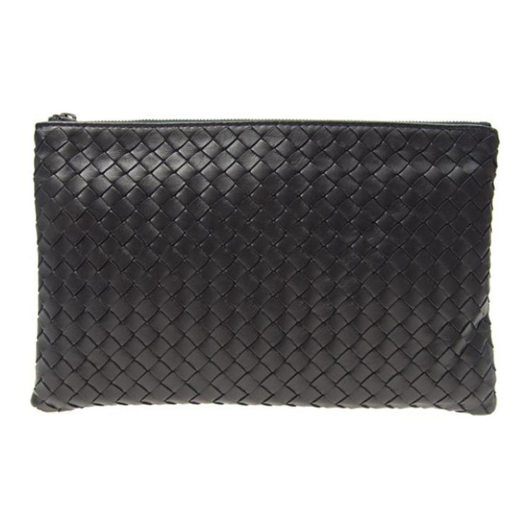

Bottega Veneta Сумка-клатч из овечьей кожи, стандартного размера, унисекс, темно-синяя