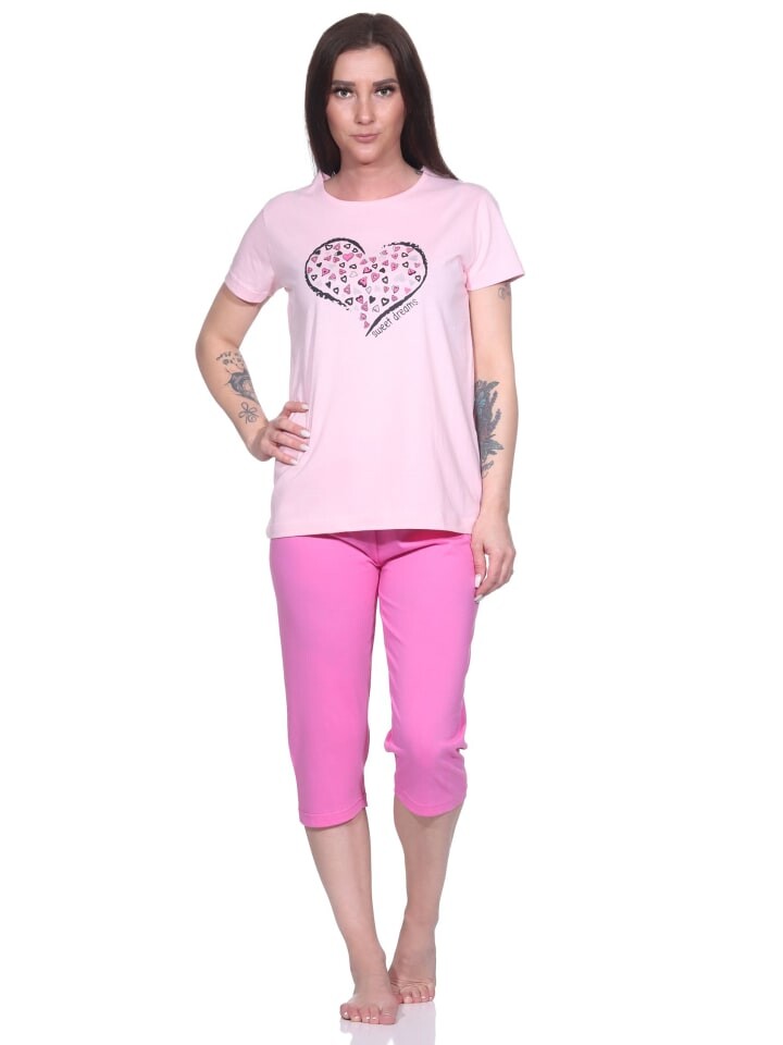 

Пижама NORMANN Capri Capri HerzchenMuster, розовый