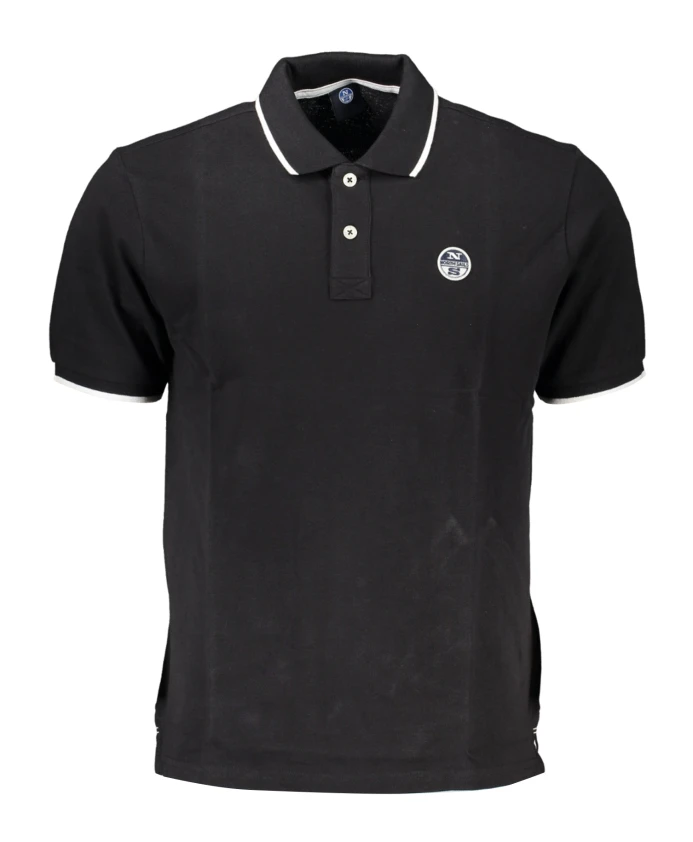 

Черная рубашка-поло с короткими рукавами North Sails, черный