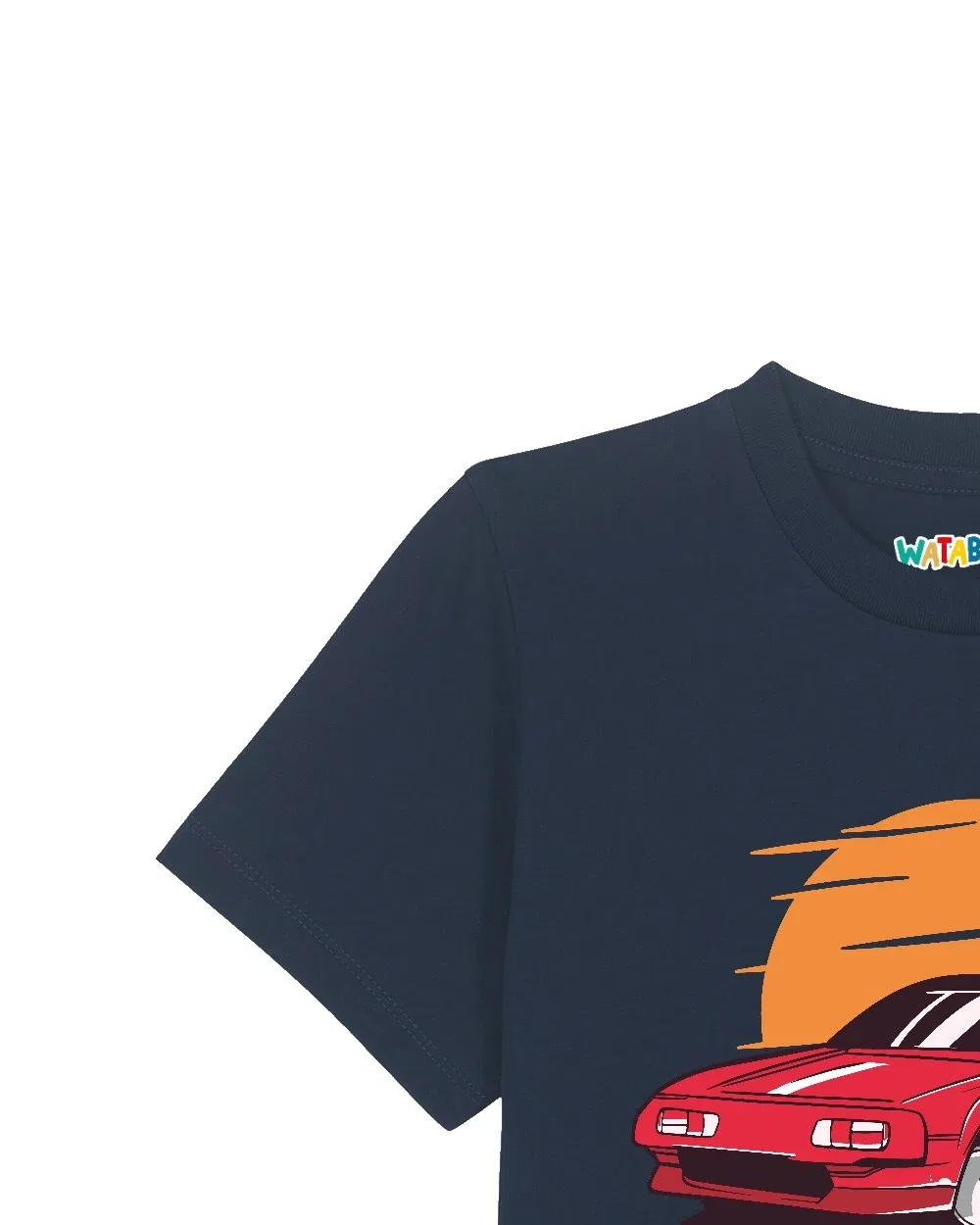 Футболка спортивный автомобиль Wat? Apparel, темно-синий — фото 3