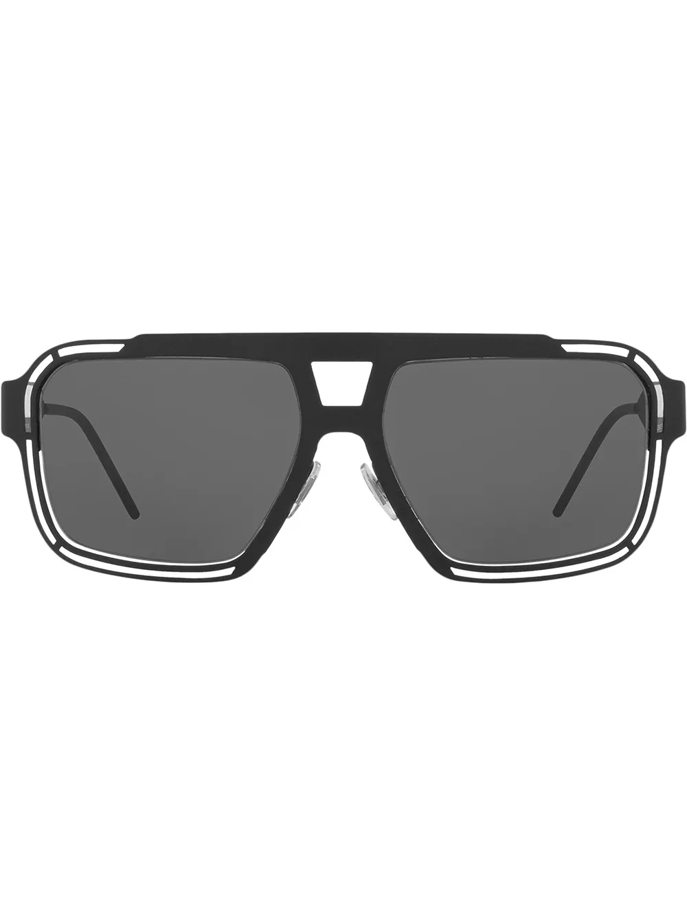 

Солнцезащитные очки в квадратной оправе Dolce & Gabbana Eyewear, черный