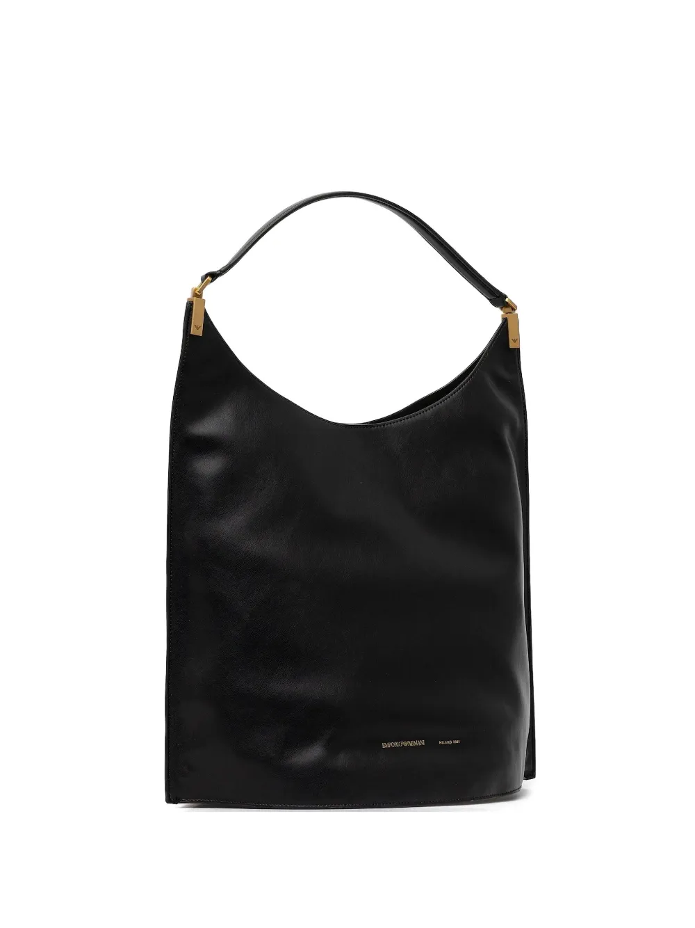 

Сумка-шоппер с изогнутой верхней ручкой EMPORIO ARMANI, черный