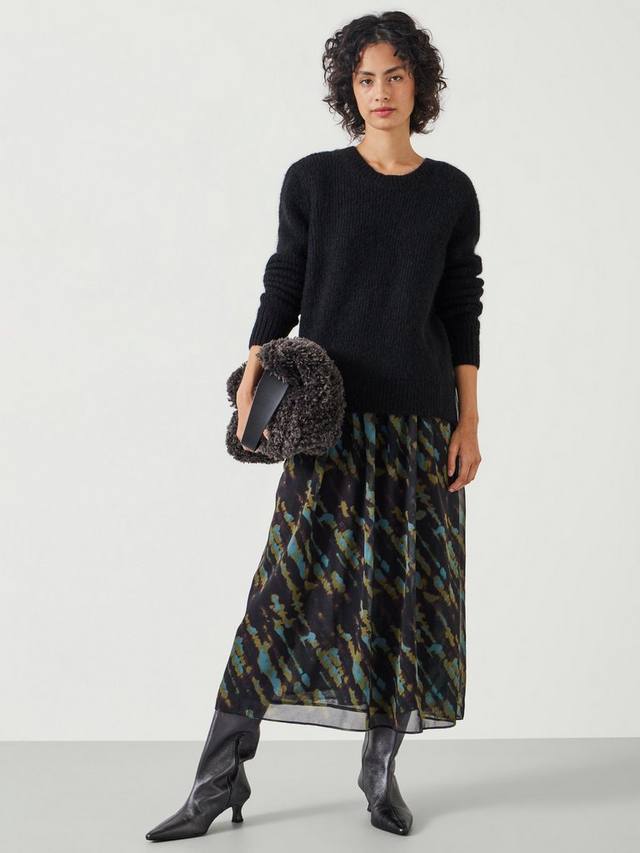 

Платье Clara из трикотажа и ткани HUSH, Tie Dye Green