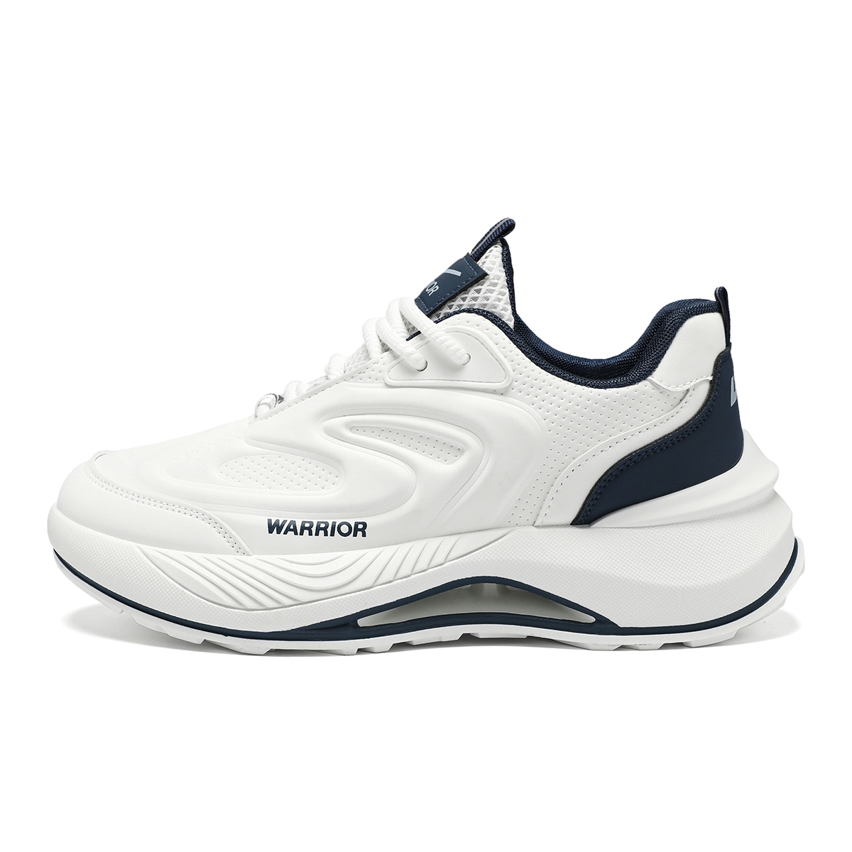 

Дышащие кроссовки Balance Low Top для повседневного бега для мужчин WARRIOR, White Dark Blue