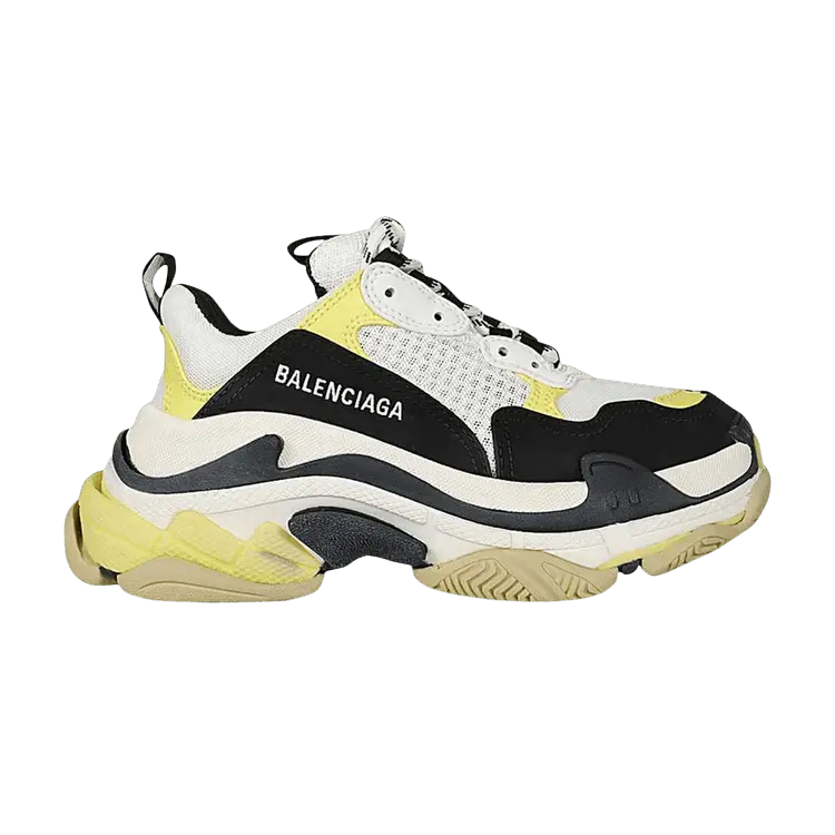 Кроссовки Balenciaga Balenciaga Wmns Triple S 'Black Yellow', черный