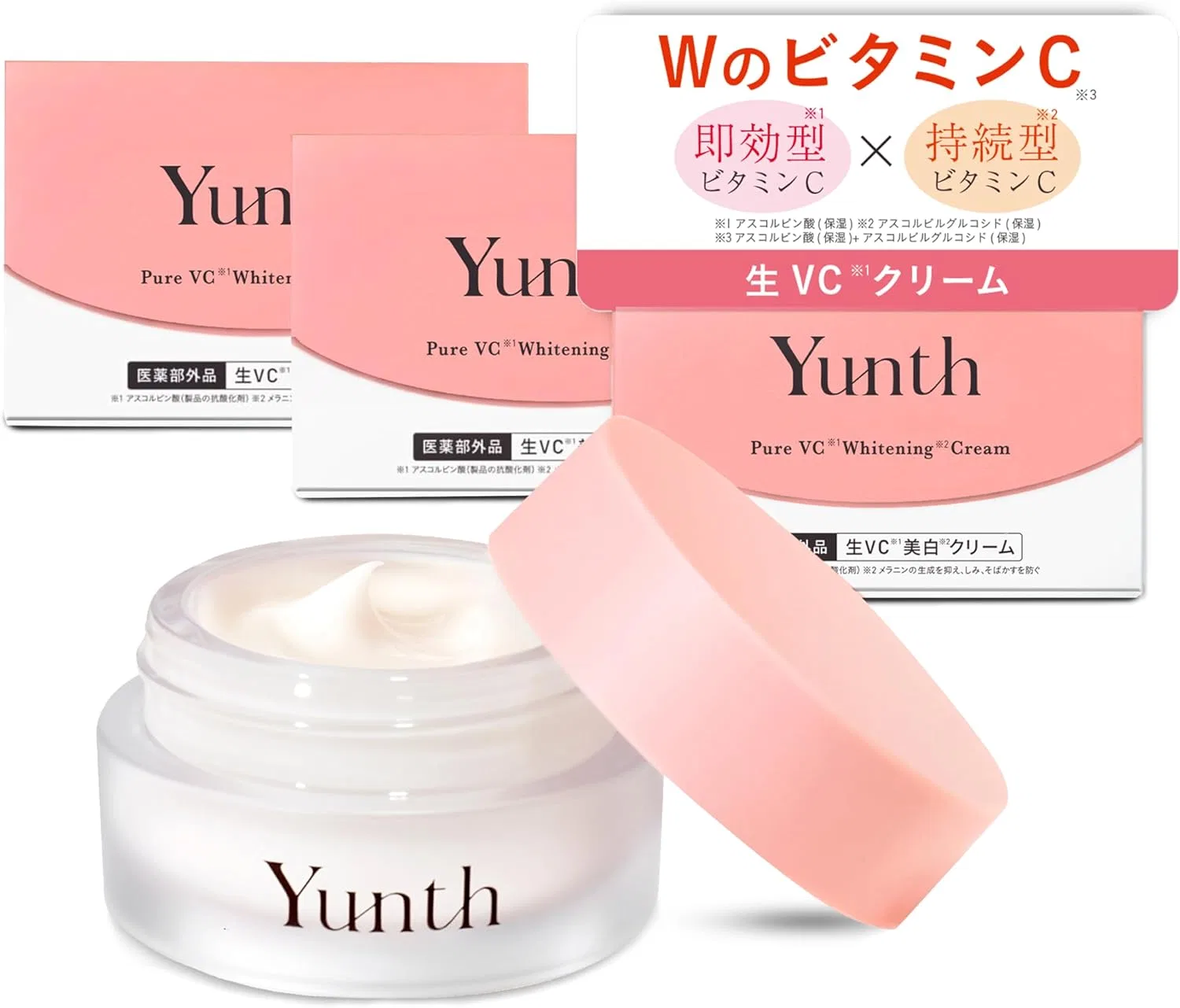Набор Yunth — Дневной крем с витамином C Raw VC Cream, 30 г, набор 3 шт