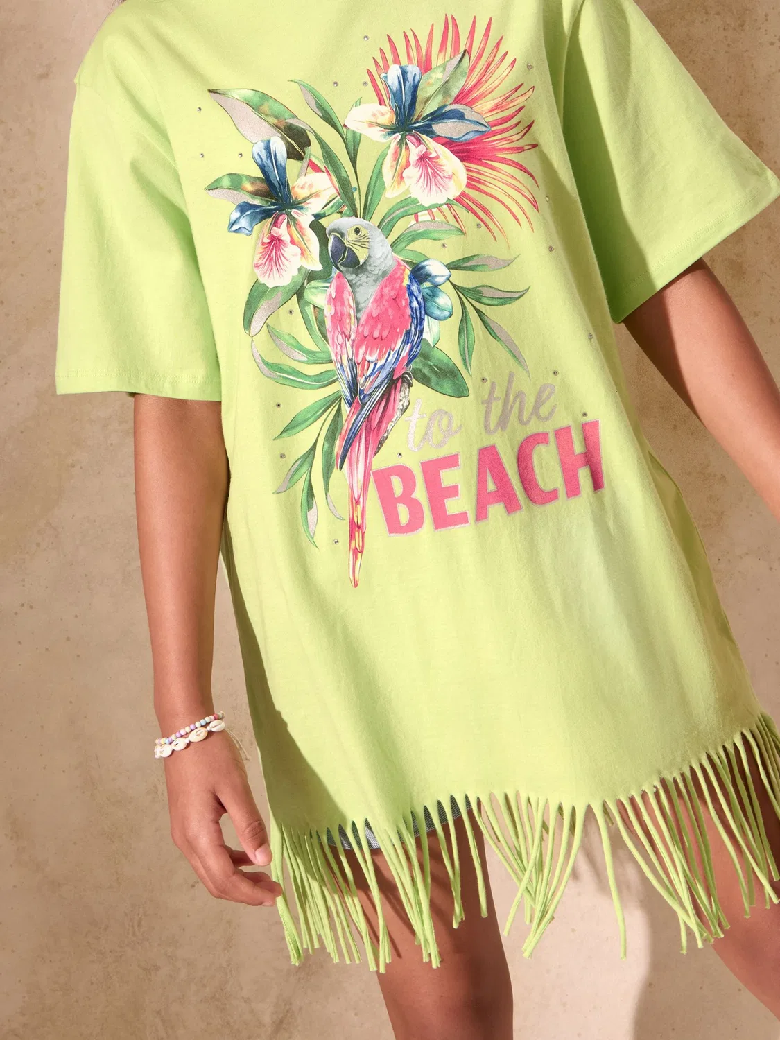 Футболка 'Kaftan' Lipsy, Green/Light Green — фото 4