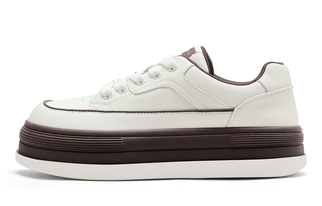 

Кроссовки C°BANNER Skateboarding Shoes Women's Low-top White/Brown, коричневый