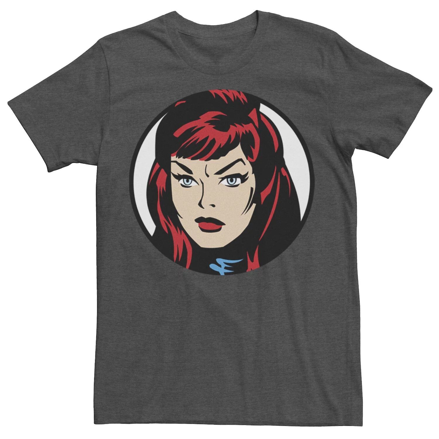 

Мужская футболка с рисунком Black Widow Big Face Marvel