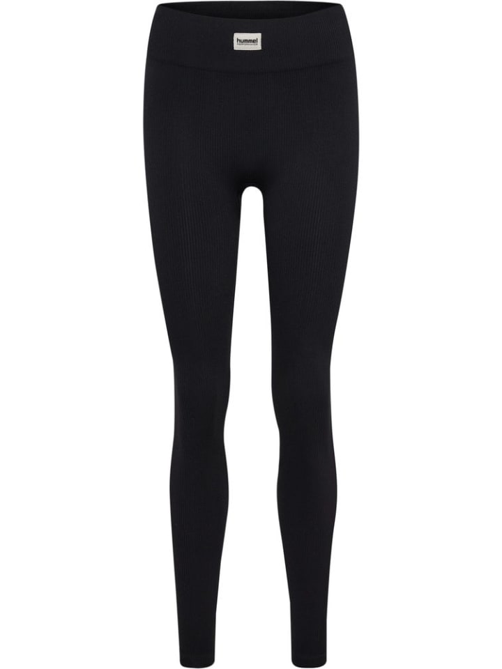 

Леггинсы Pulse Seamless Rib Mw Tights черного цвета Hummel