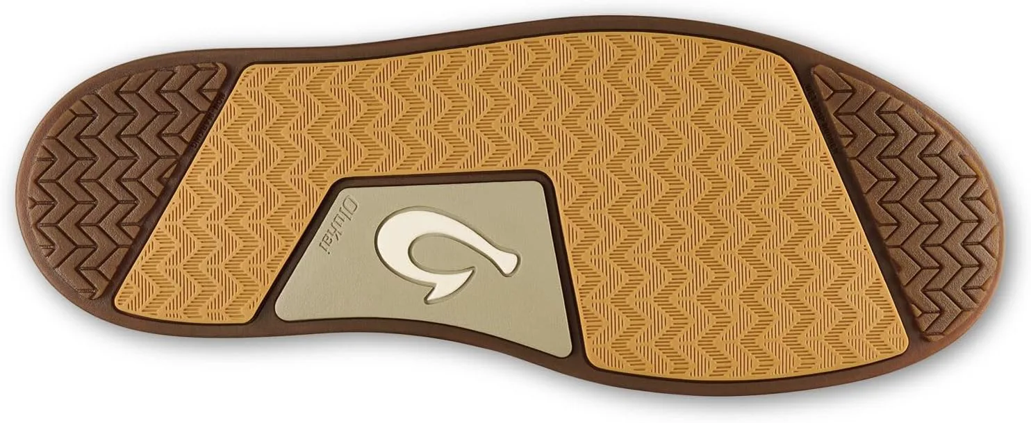 

Мужские ботинки OLUKAI Papaku 'Ili, прочная водонепроницаемая кожа, уютная стеганая подкладка, амортизация на весь день, комфортные резиновые подошвы с хорошим сцеплением на мокрой поверхности