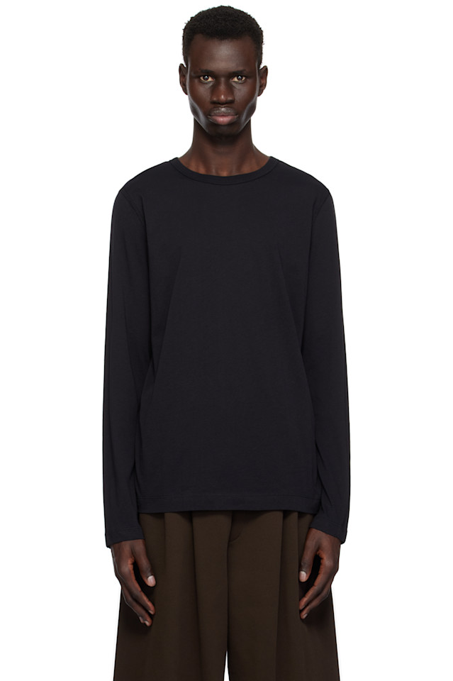 

Длинный рукав с круглым вырезом Dries Van Noten, черный