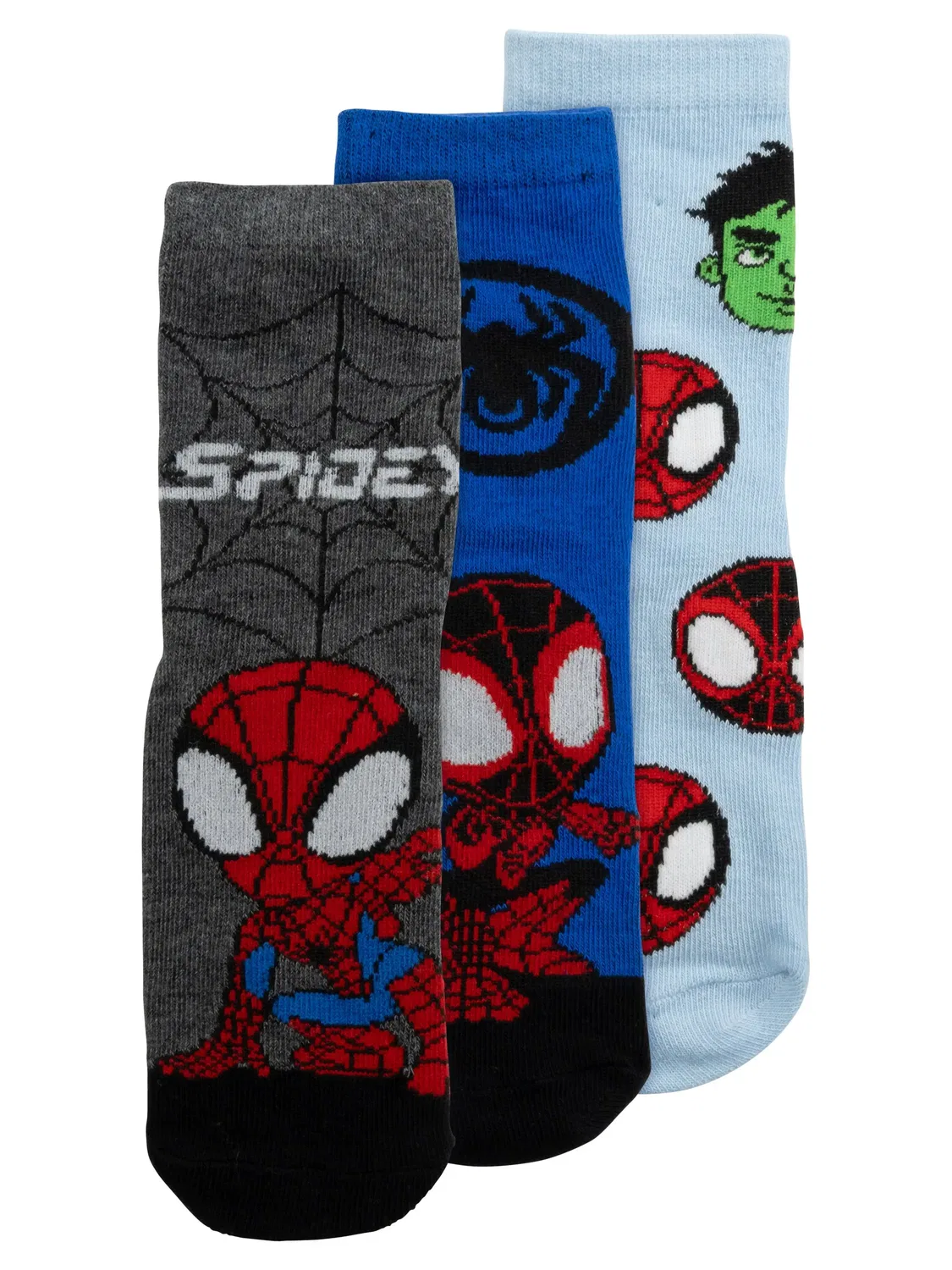 Носки детские, 3 пары, Spiderman, разноцветные