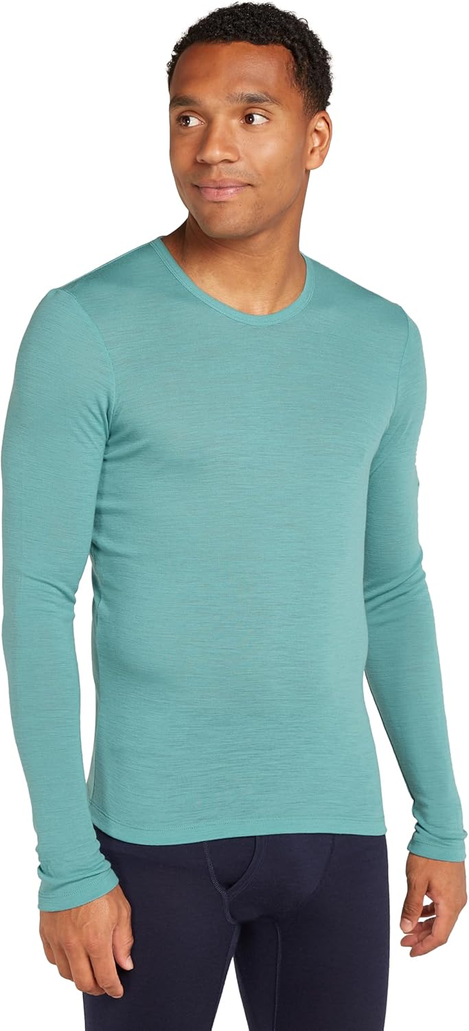 

Icebreaker Merino Mens Merino 175 Everyday Ls Crewe, Cloud Ray