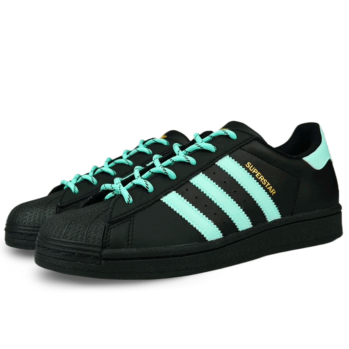 Adidas Originals Superstar J противоскользящие износостойкие низкие детские скейтбординговые кроссовки Emerald для подростков — фото 3