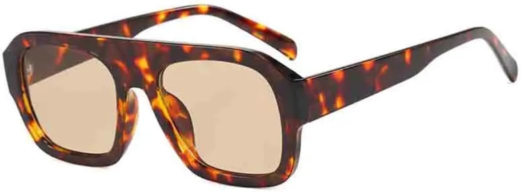 

Солнцезащитные очки с защитой UV400 | Большая оправа, леопардовый принт, стиль панк | для женщин и мужчин, для занятий спортом на открытом воздухе и вождения LXLHWN, Leopard Tea