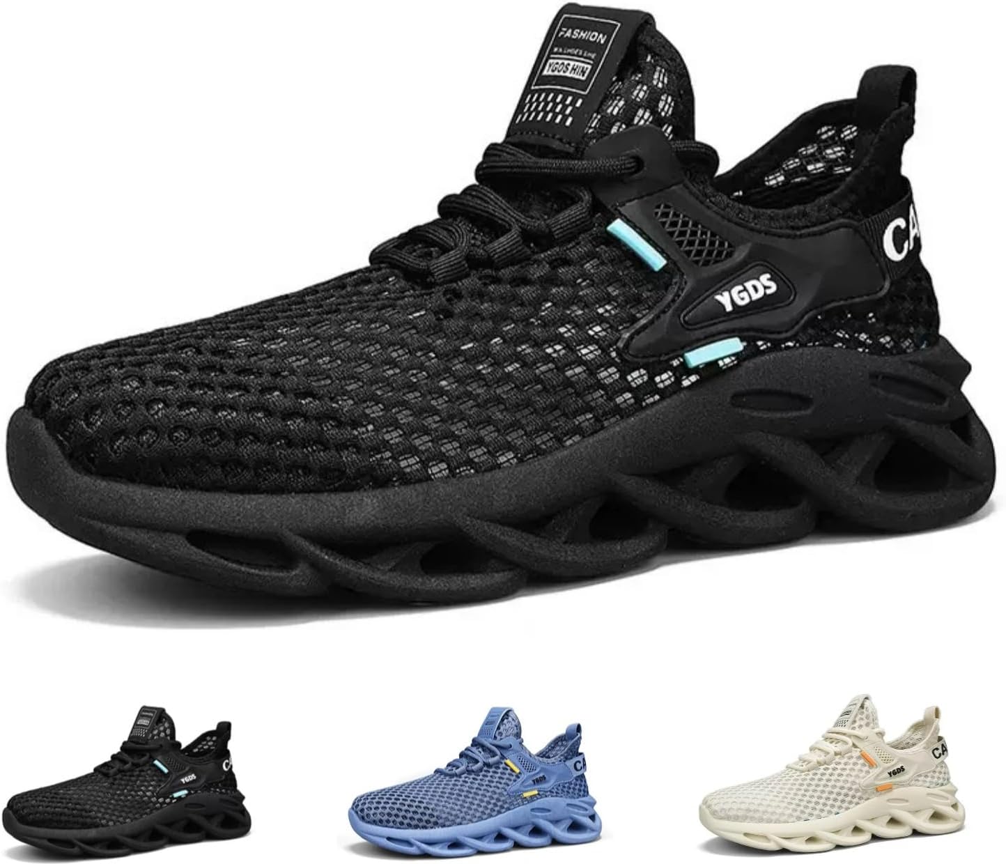 

MACEFIL Женские и мужские дышащие кроссовки из сетки, легкие беговые кроссовки, удобная спортивная обувь для ходьбы, черный