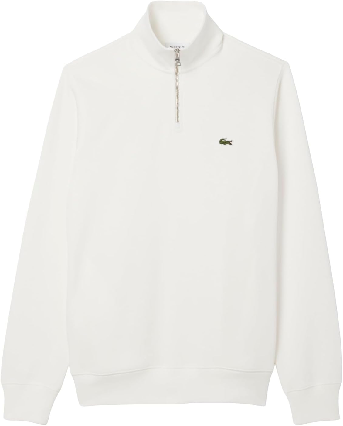 Lacoste мужская молния высокая горловина интерлок толстовка, Flour — фото 4