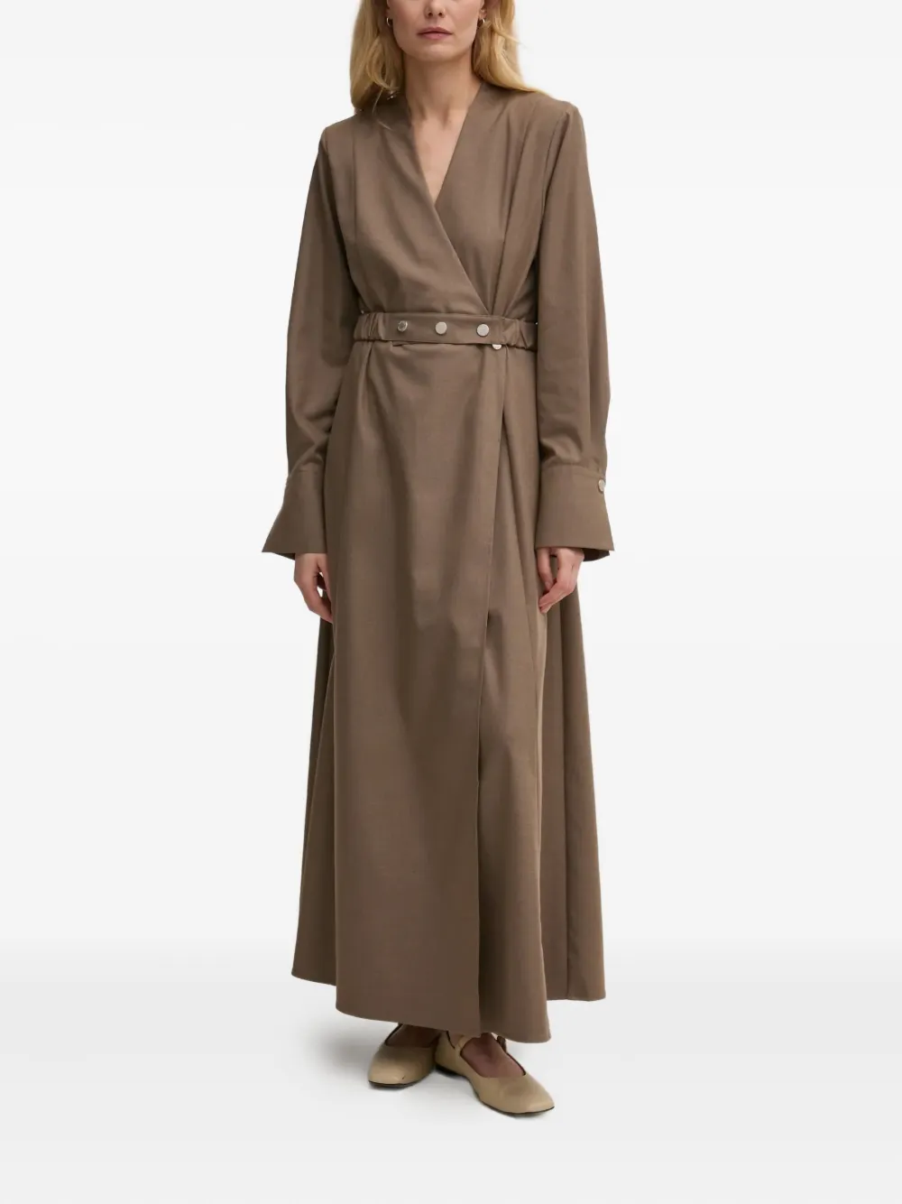 

Платье макси Cacia Gestuz, коричневый