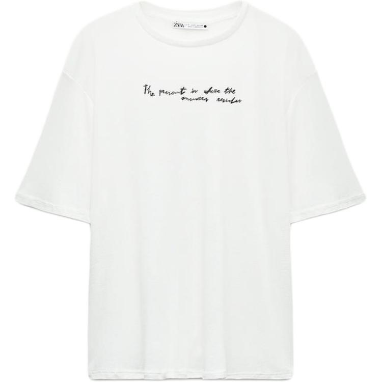 

Футболка женская матовая белая ZARA