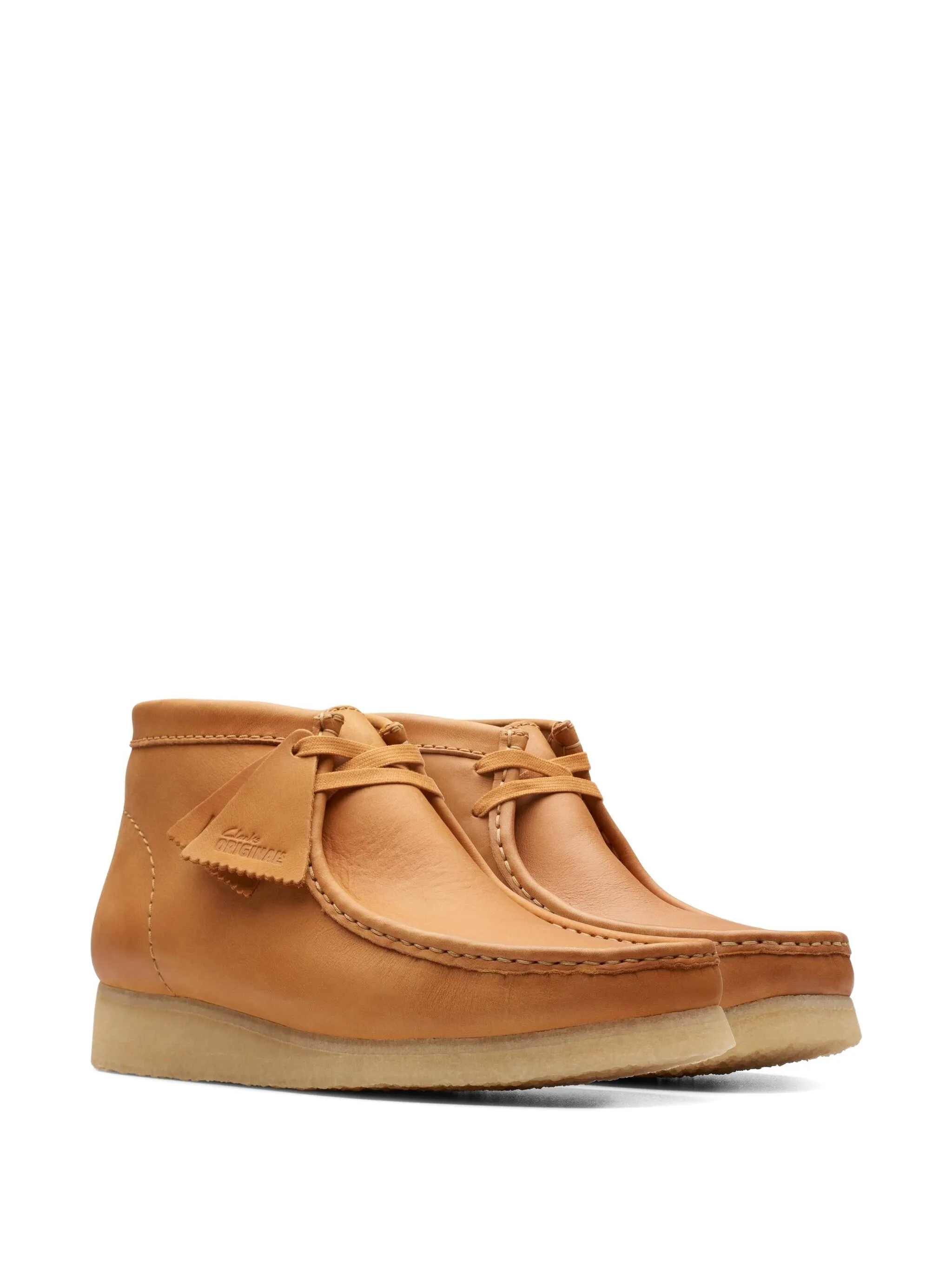 Ботинки Wallabee на шнуровке Clarks Originals, коричневый — фото 2