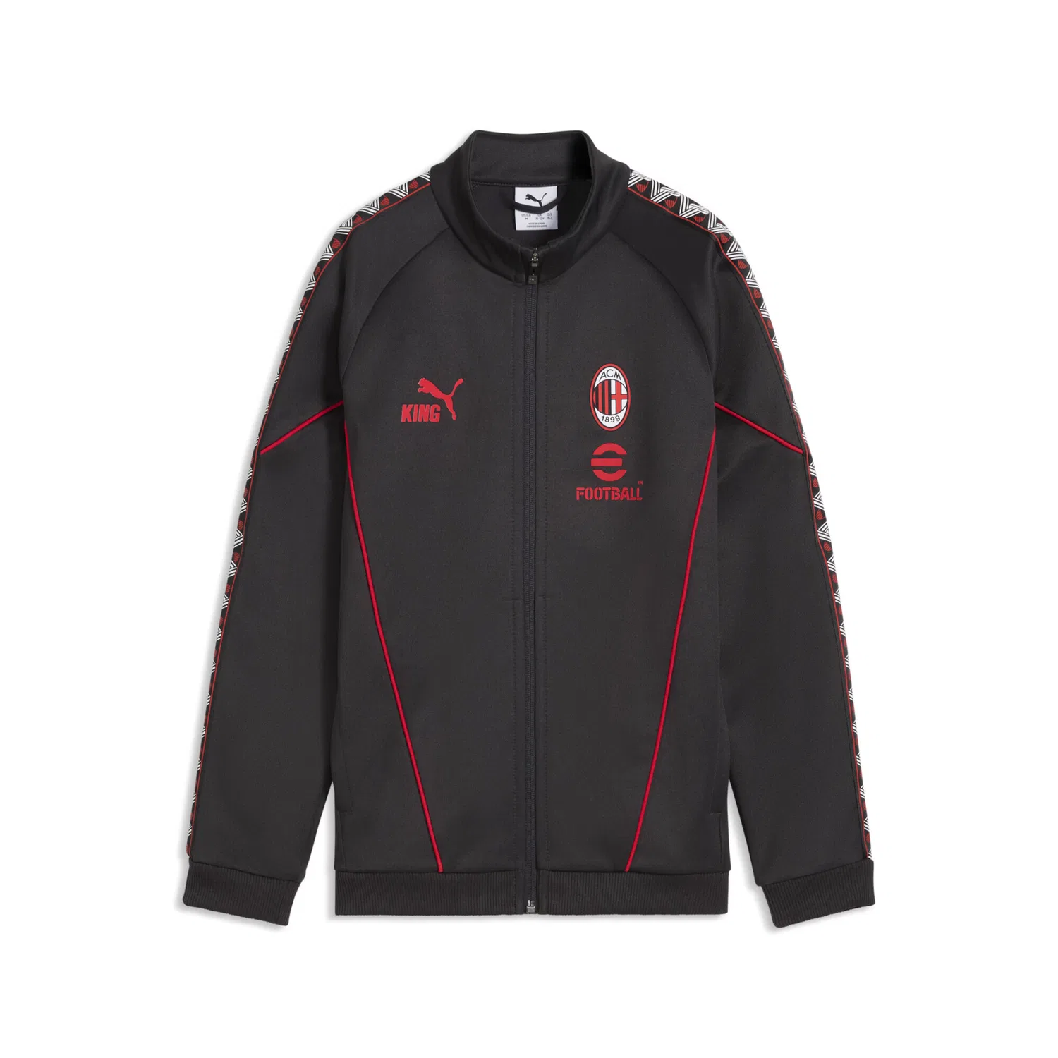 Толстовка на молнии Puma Athletic AC Milan King Anthem темно-серого цвета