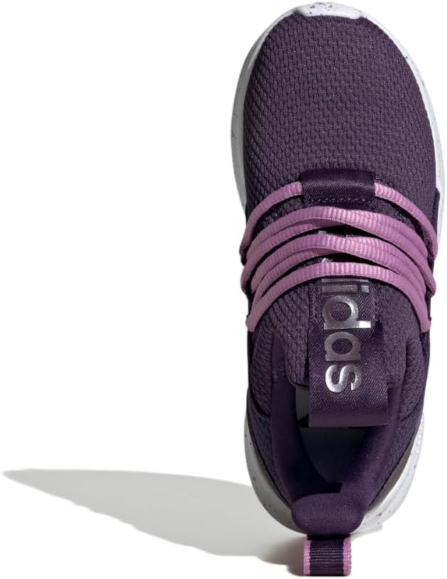 Беговые кроссовки adidas Kids Lite Racer Adapt 7.0, белый/фиолетовый — фото 4