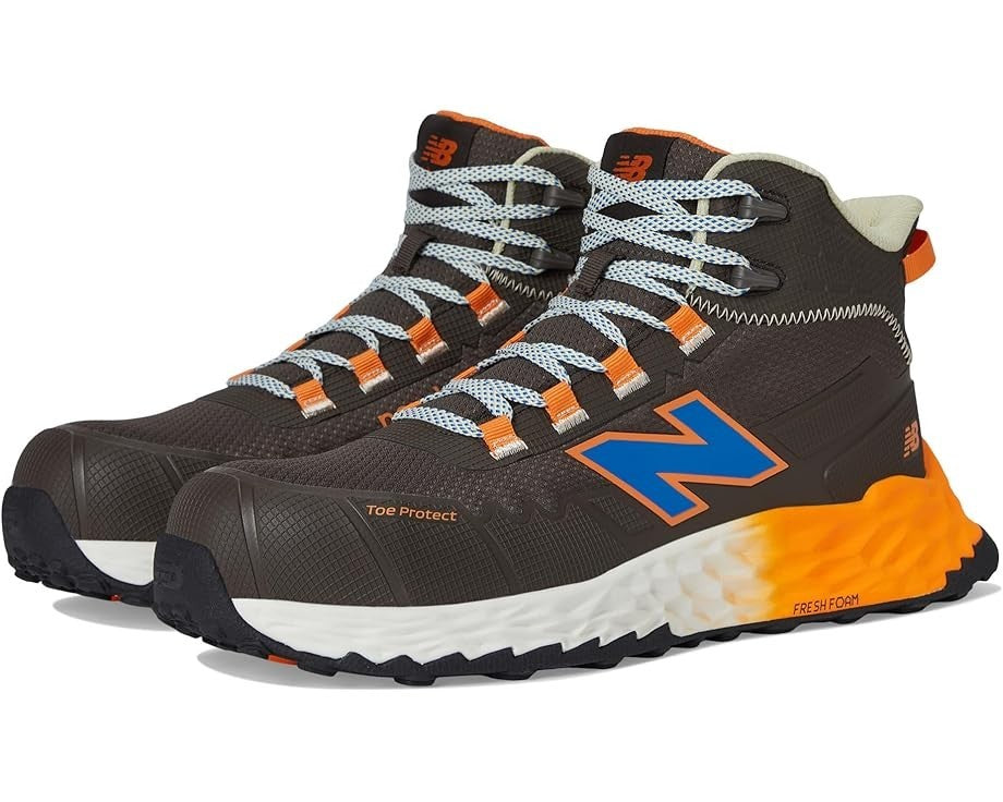

Мужские рабочие кроссовки New Balance Fresh Foam Cremorne Chocolate Comp Toe VER404, коричневый