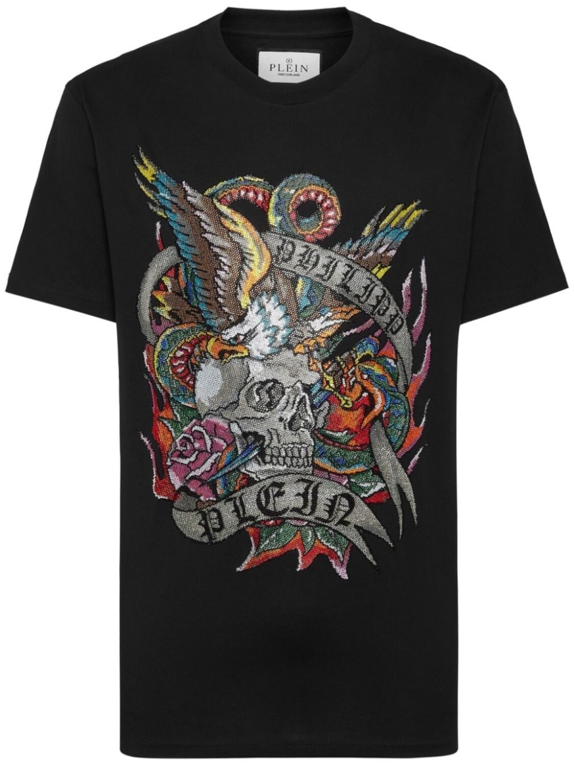 

Philipp Plein футболка SS Tattoo, черный