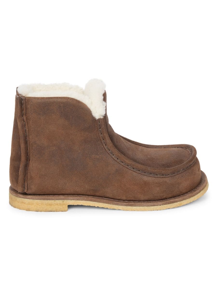 

Ботильоны с подкладкой из мериносовой шерсти JW Anderson, цвет Brown Beige, Коричневый, Ботильоны с подкладкой из мериносовой шерсти JW Anderson, цвет Brown Beige