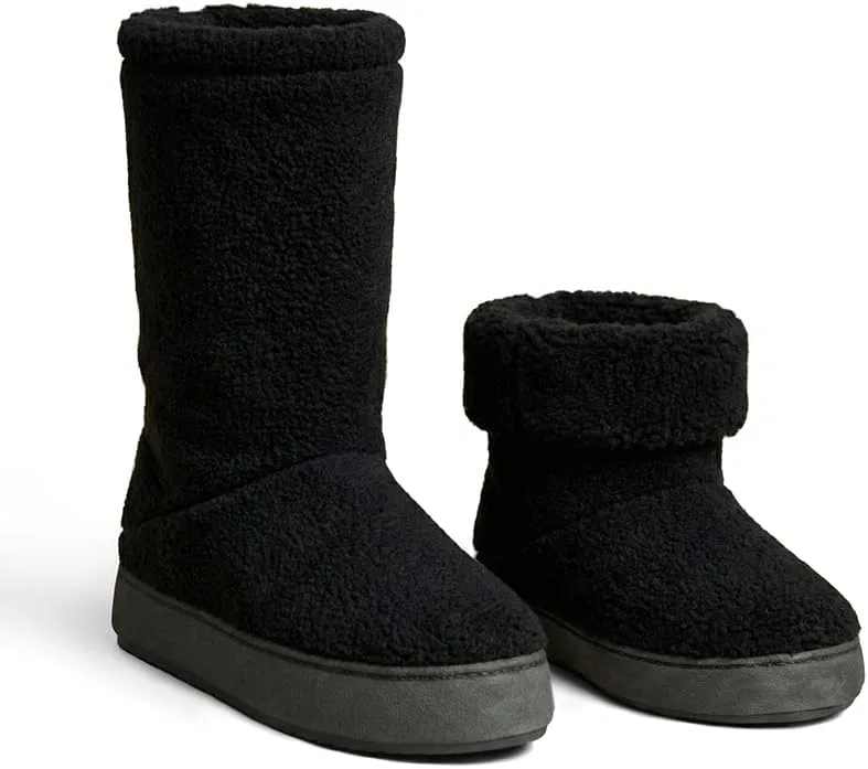 Тапочки с флисом Polar Feet, Black Berber — фото 2