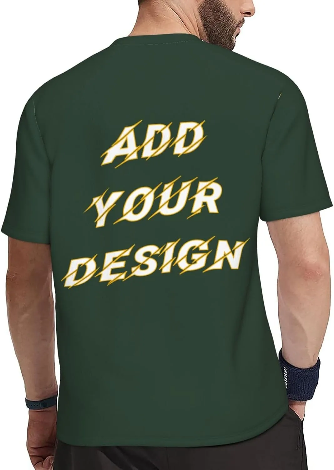 Футболка мужская Custom T Shirts с принтом на 4 сторонах — фото 4