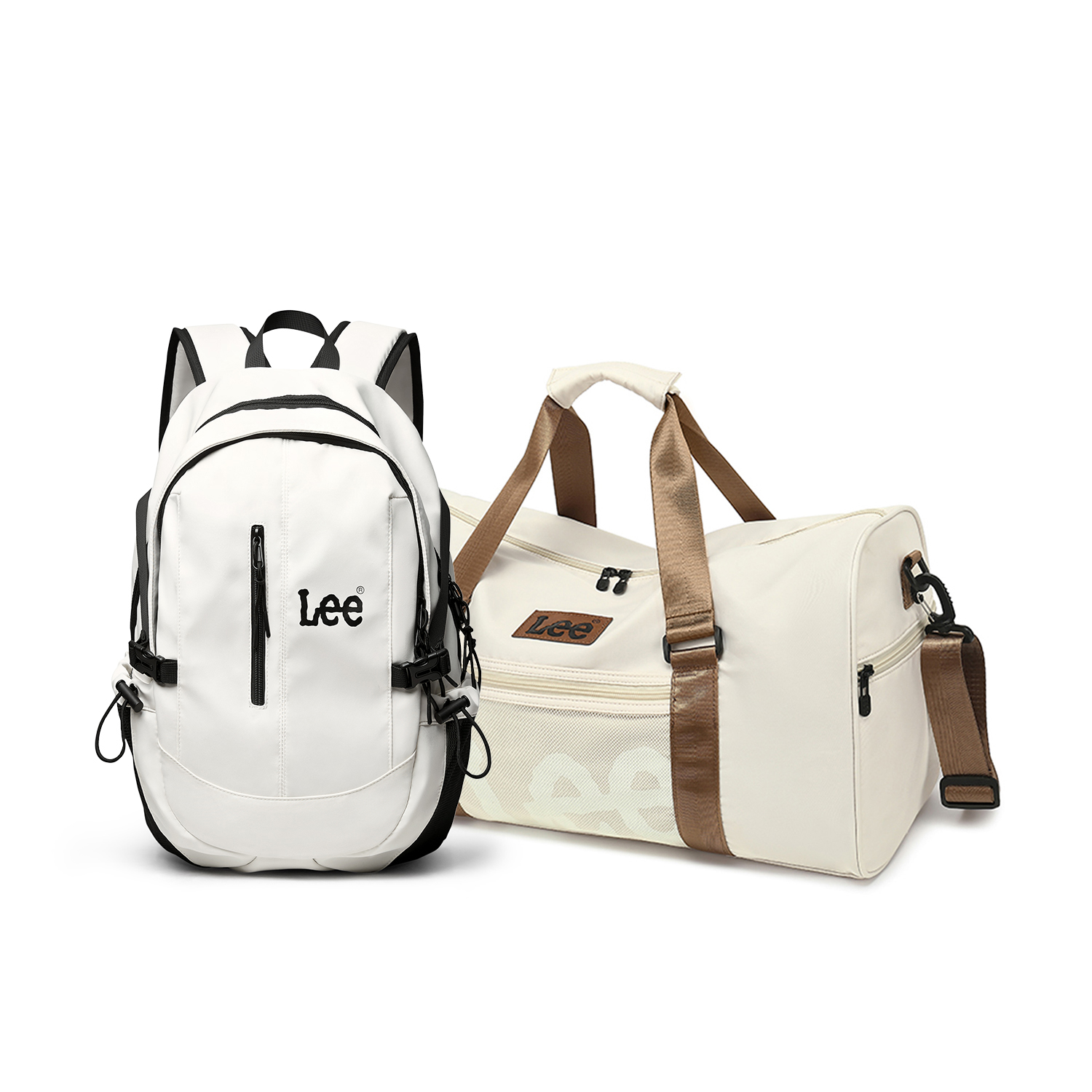

Lee Оксфордский рюкзак унисекс бежево-черный, Backpack+Travel Bag 1