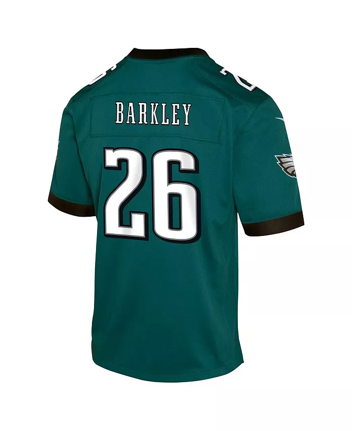 Игровая майка игрока команды Big Boys and Girls Saquon Barkley Midnight Green Philadelphia Eagles Nike — фото 3