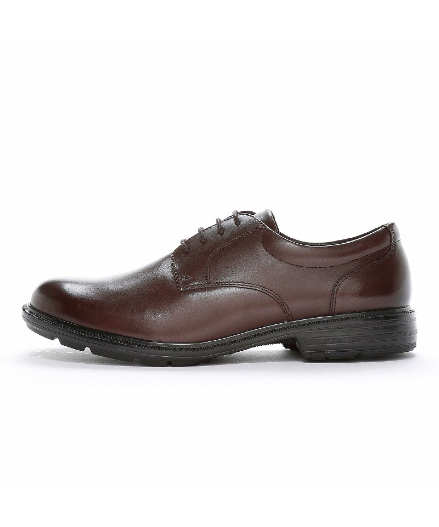 Деловые туфли MoonStar BW4620 из темно-коричневой кожи, широкая колодка. Balance Works, Dark brown — фото 4