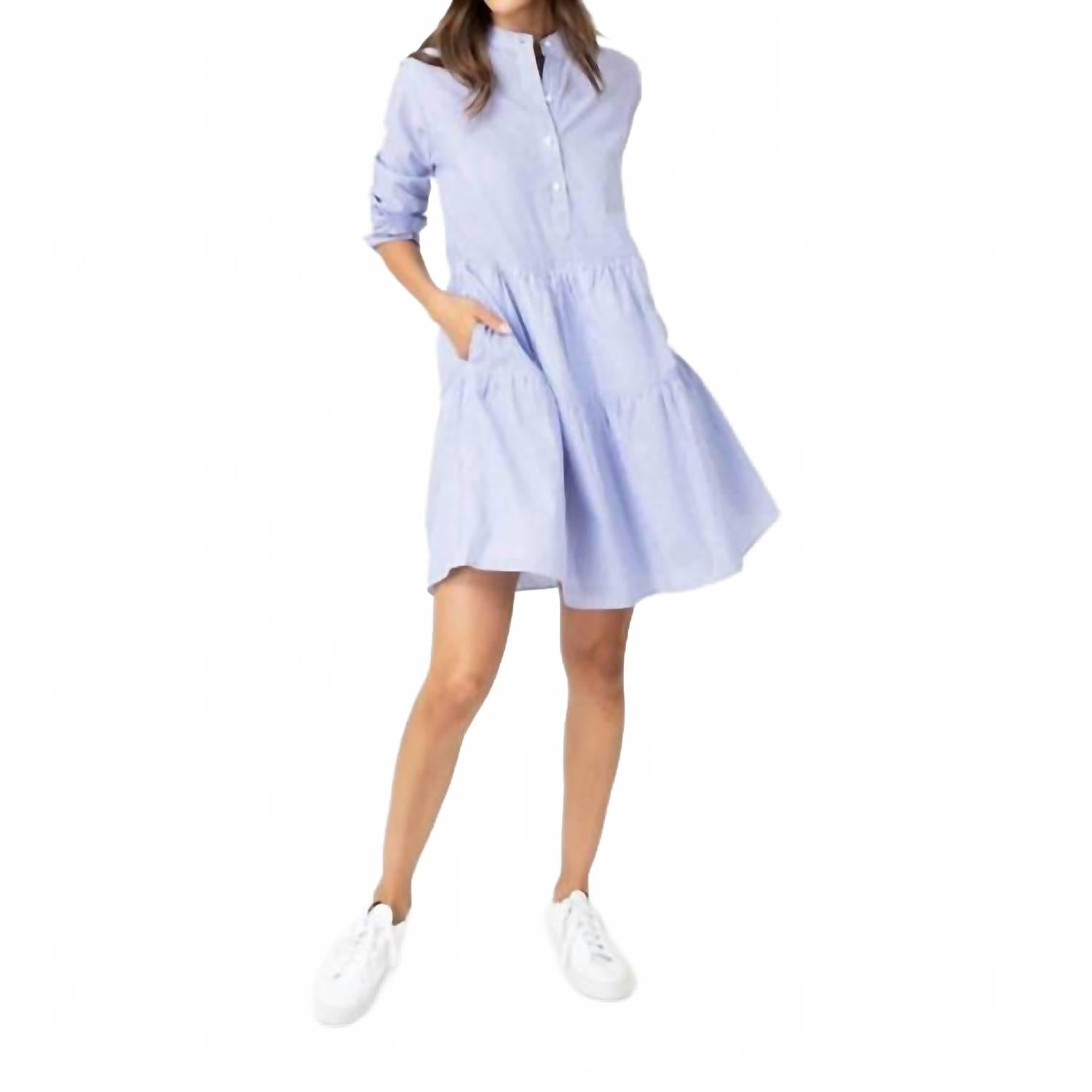 

Платье-рубашка Ali Tier в синем цвете Ann Mashburn