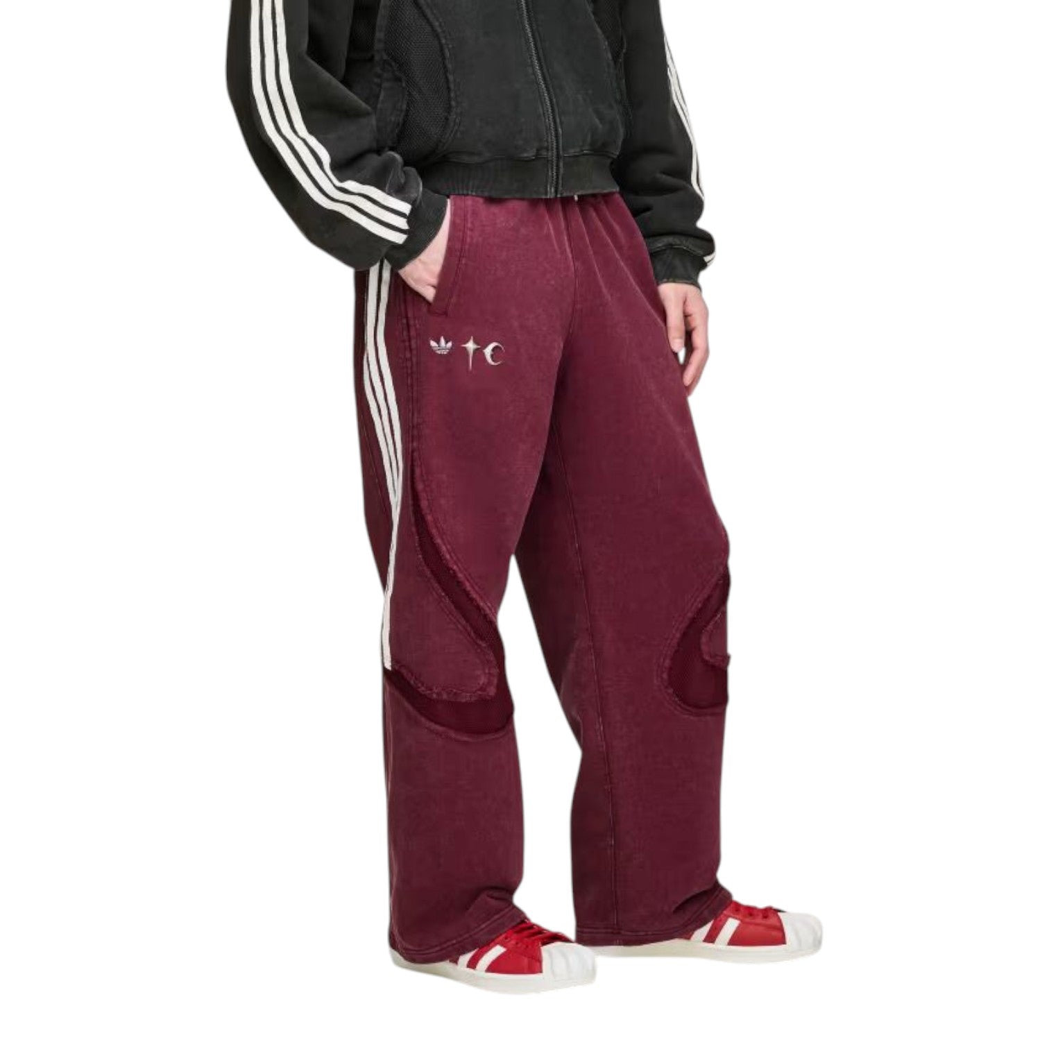 Спортивные брюки Adidas x THUG CLUB TEAMGEIST Maroon — фото 3