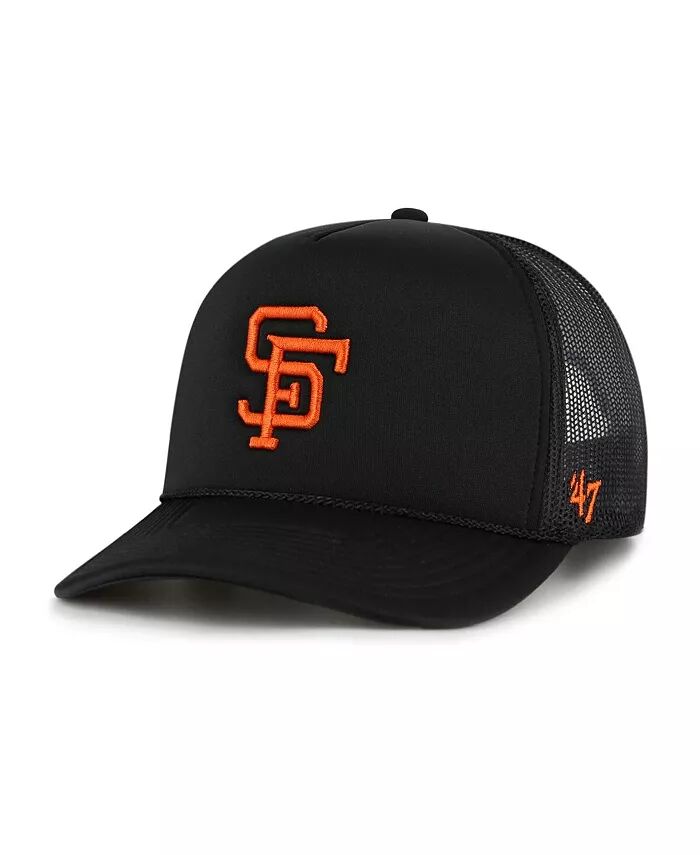 

Мужская черная кепка с логотипом San Francisco Giants Foam Trucker Adjustable '47 Brand
