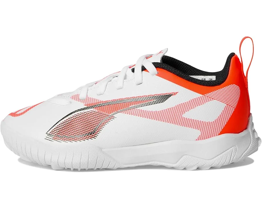 Кроссовки PUMA Kids Ultra 5 Play Turf Training (Little Kid/Big Kid), PUMA White/PUMA Black/Glowing Red — фото 4