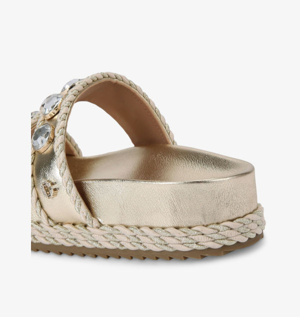 Босоножки из искусственной кожи Sorella, украшенные кристаллами Carvela, золотой — фото 3