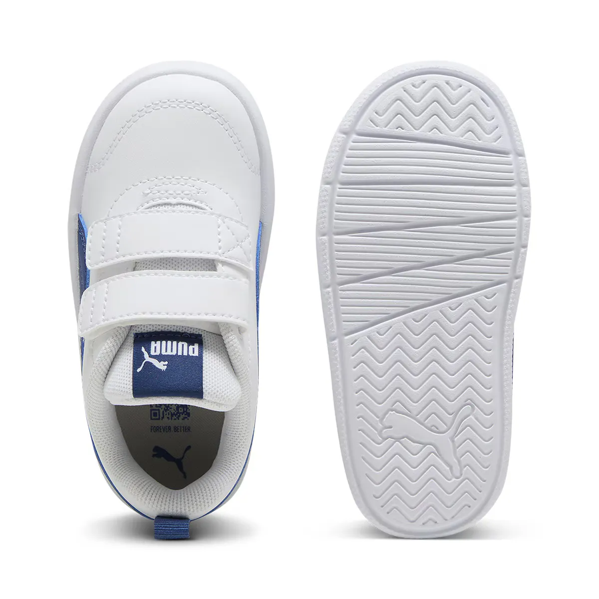 Детская повседневная обувь Courtflex V3 V Inf Puma, белый/синий — фото 3