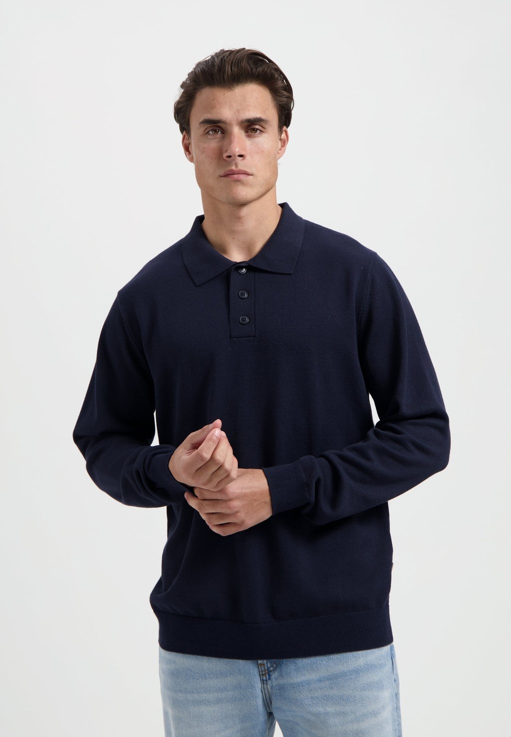 

Лонгслив Polo shirt HANG ELEVEN, темно-синий