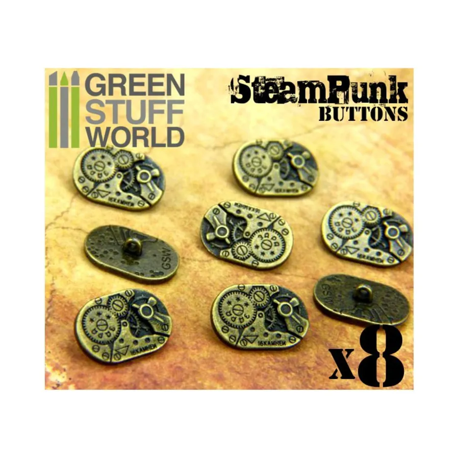 

Овальный механизм - бронза, Accessories - Steampunk - Buttons, Cufflinks & Other Apparel
