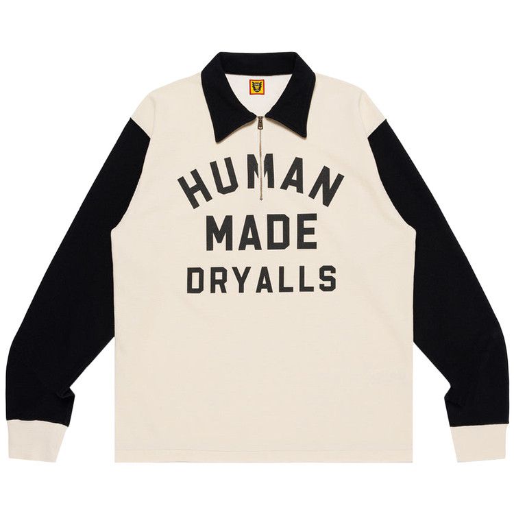 

Футболка Human Made Zip-Up Long-Sleeve T-Shirt, Black