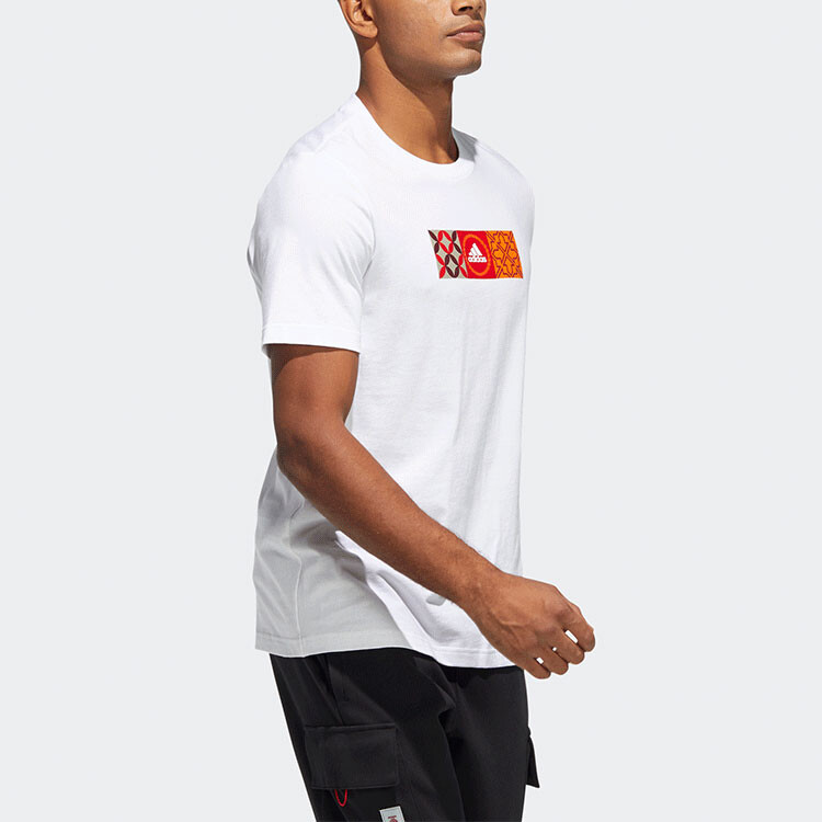 Футболка CNY для мужчин Adidas, белый — фото 4