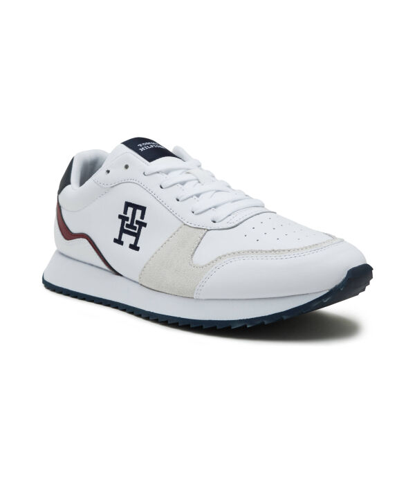 

Кроссовки мужские Tommy Hilfiger кожаные с логотипом, белый