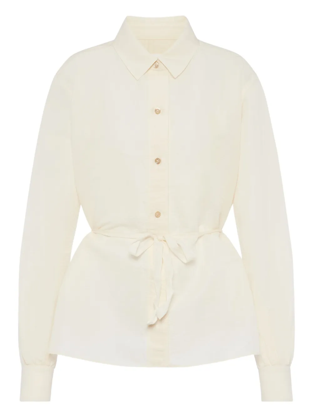 

Рубашка с длинными рукавами и поясом Maison Margiela, белый