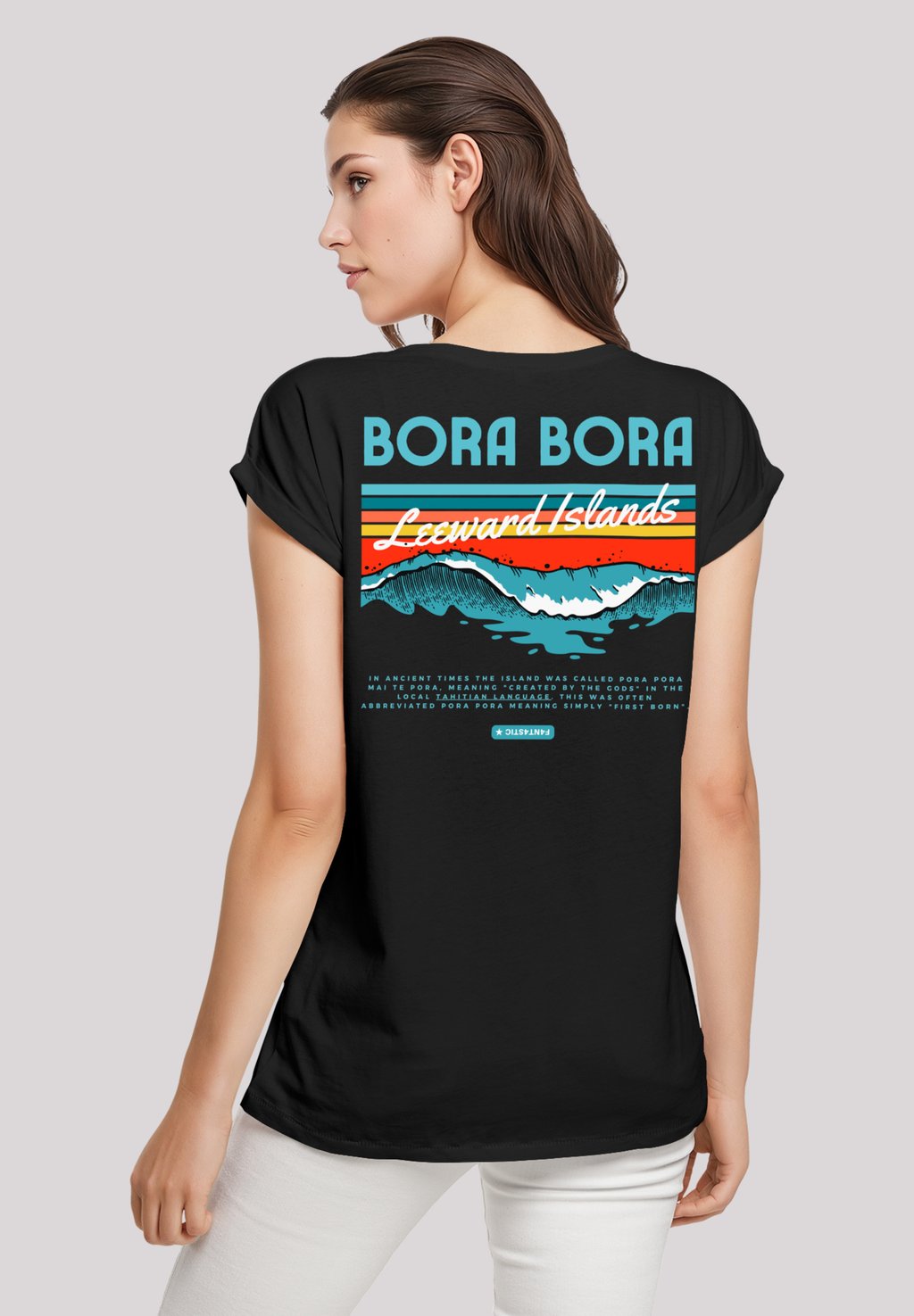

Футболка с принтом BORA BORA LEEWARDS ISLAND F4NT4STIC, черный