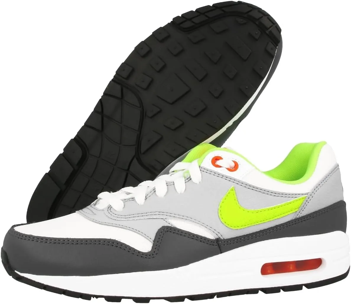 Кроссовки Nike Air Max 1 (GS) Шуэ (555766 045), белый/оранжевый — фото 3